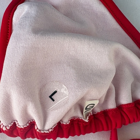 Red Triangle String Bikini Set - Picture 3 of 4